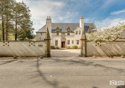 Grand gated entrance